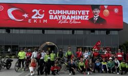 Samsun'da Cumhuriyet için pedal çevirdiler