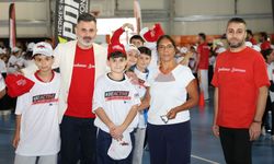 Samsun'da öğrenciler spor parkurlarında buluştu