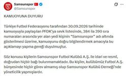 Samsunspor'dan bahis soruşturması açıklaması: 7 kişinin kulüple bağı yok