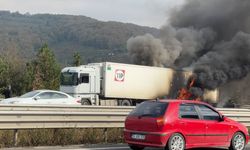 TIR'da çıkan yangın söndürüldü