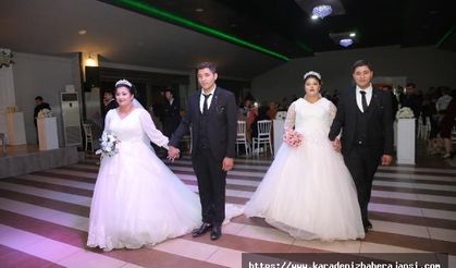 Ordu'da tek yumurta ikizleri, iki kız kardeşle evlendi