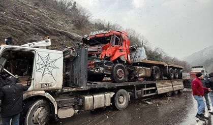 Alkollü sürücünün kullandığı TIR, uçuruma devrildi