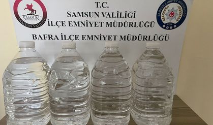 Kaçak alkol operasyonu: 20 litre etil alkol ele geçirildi