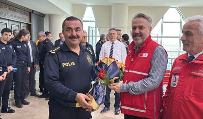 Samsun'da Polis Teşkilatı'nın 181'inci yılında 181 emniyet personelinden kan bağışı