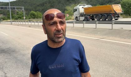 Hafriyat kamyonu alev alev yandı