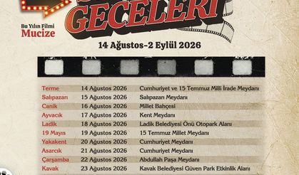Büyükşehir'den açık hava sinema geceleri