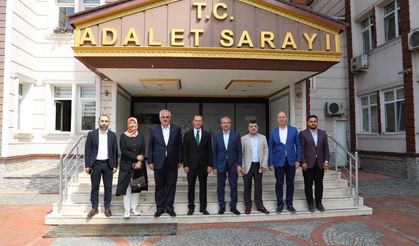 BAFRAYA ATANAN BAŞSAVCI ÖZKUBAT’A  HOŞ GELDİN ZİYARETİ