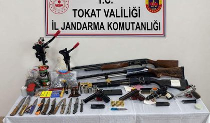 Tokat'ta jandarmadan silah kaçakçılığı operasyonu: 11 gözaltı