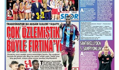 Trabzonspor'un 5 gollü reaksiyonu istatistiklere yansıdı