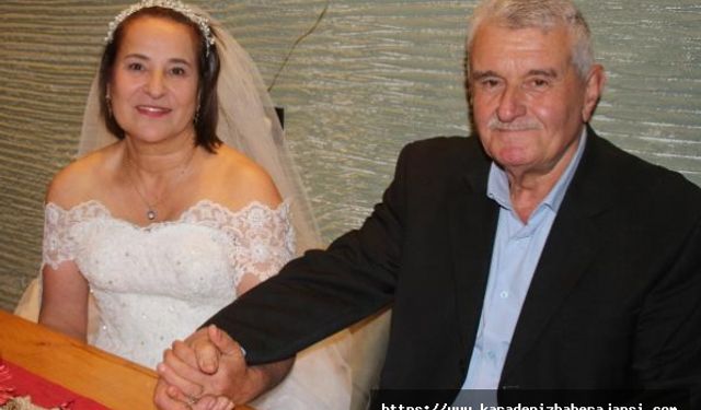 40'ıncı evlilik yıl dönümüne düğünle kutlama