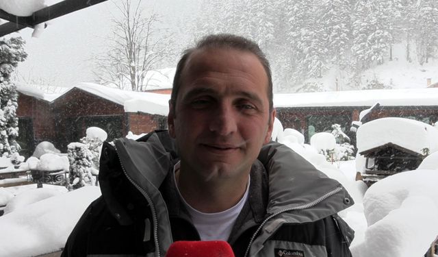Uzungöl'de kar güzelliği