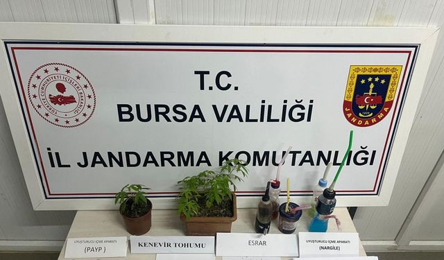 Bursa’da jandarmadan bağ evine uyuşturucu baskını: 8 gözaltı