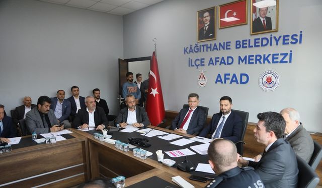 Kâğıthane’de afet koordinasyon toplantısı gerçekleşti