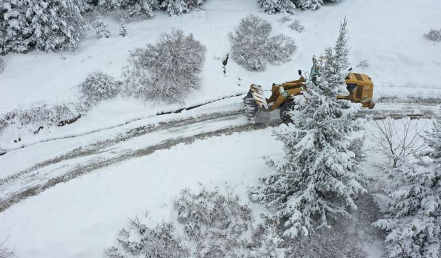 Ordu’da nisanda karla mücadele sürüyor