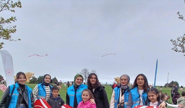 Samsun’da lösemili çocuklar uçurtma uçurdu