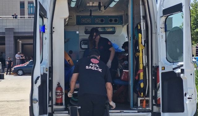 Ağaçtan düşen yaralı, ambulans helikopterle sevk edildi