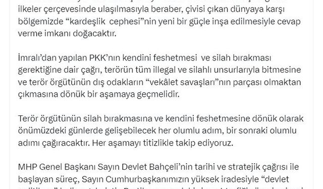 AK Partili Çelik: 'Terörsüz Türkiye', ülkemizin 'iç cephe'sinin güçlenmesine stratejik katkılar sağlayacak