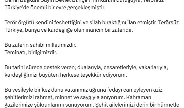Bakan Yerlikaya: Türkiye Yüzyılı'nı terörsüz bir gelecek üzerine kuracağız