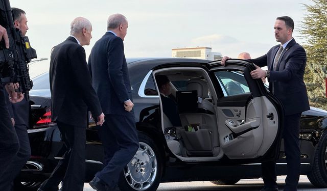 Cumhurbaşkanı Erdoğan ve Bahçeli bir araya geldi (2)