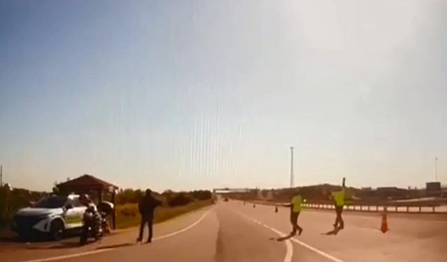 Dur' ihtarında bulunan polise çarpıp kaçtıktan sonra kaza yaptı; saklandığı menfezde yakalandı (2)