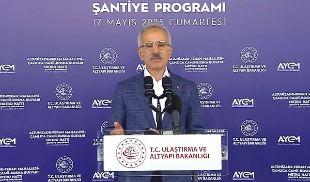 İstanbul- Bakan Uraloğlu: Bugün itibariyle ana hat tünel kazılarını yüzde 99 oranında tamamladık
