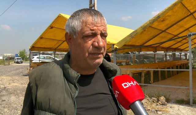 İstanbul- Esenyurt'ta kurulan kurban pazarı havadan görüntülendi