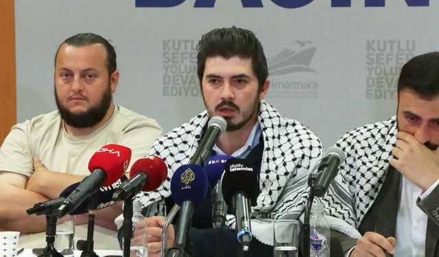 İstanbul- Malta açıklarında saldırıya uğrayan 'Vicdan Gemisi' için basın toplantısı düzenlendi