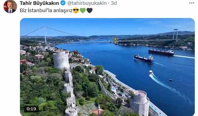 Kocaelispor bayrağı, İstanbul Boğazı’nda dalgalandı