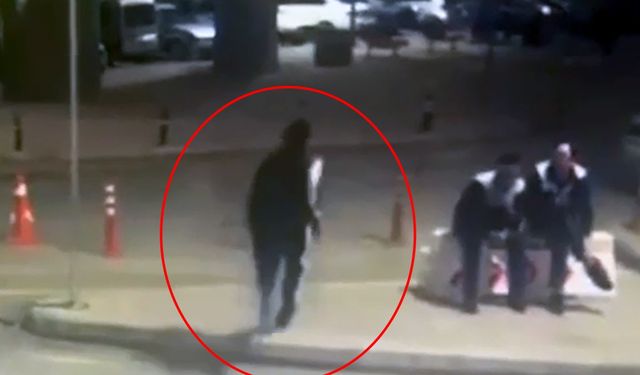 Polisi görünce kaçan firari hükümlünün yakalandığı anlar kamerada