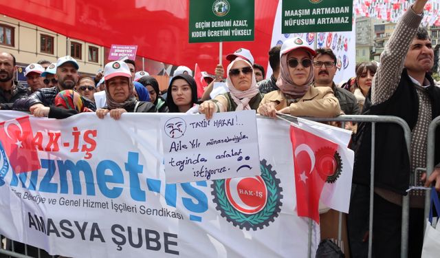 Rize'de 1 Mayıs coşkuyla kutlandı