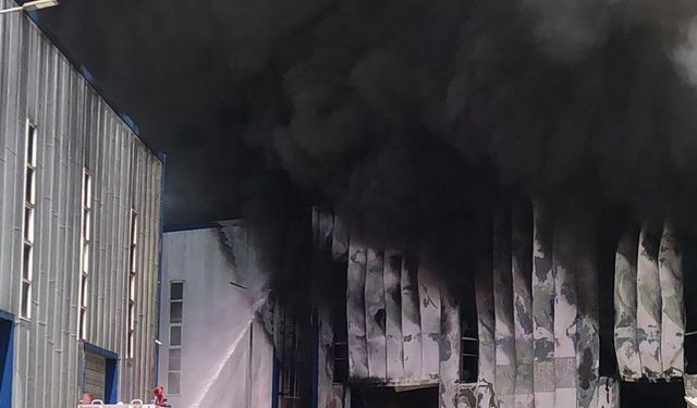Tekirdağ'da fabrika yangını