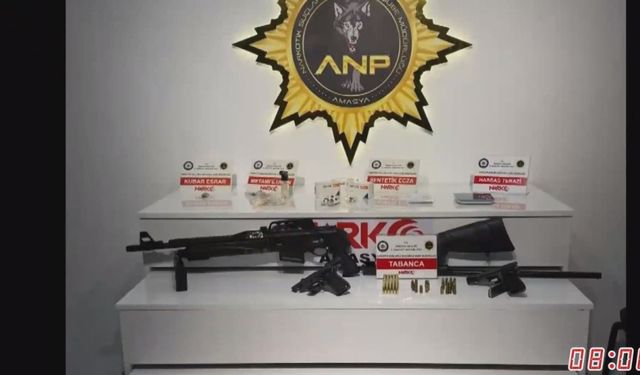 Amasya’da uyuşturucu operasyonu; 13 tutuklama