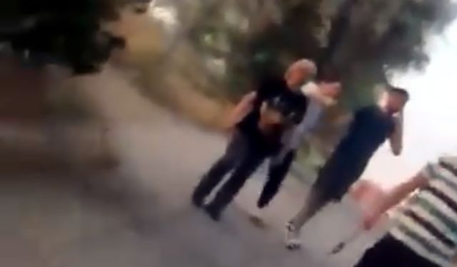 Ankara'da baltalı tehdit kamerada
