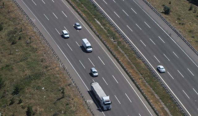 Başkentte hava destekli trafik denetimi