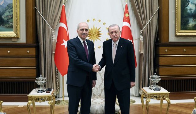 Cumhurbaşkanı Erdoğan, TBMM Başkanı Kurtulmuş'u kabul etti