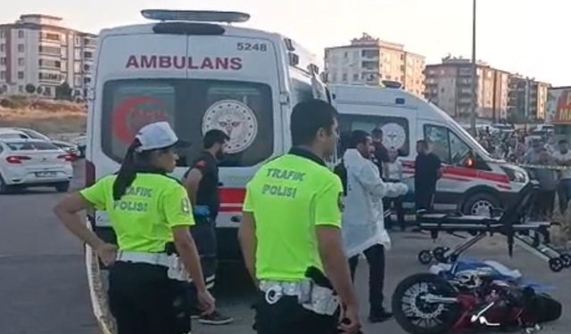 Gaziantep’te otomobille çarpışan motosiklet sürücüsü öldü