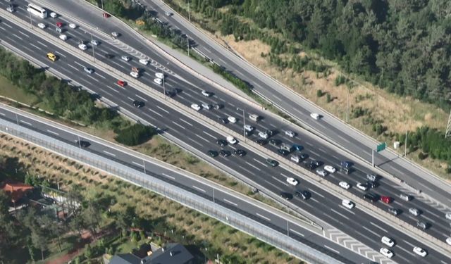 İstanbul- İstanbul'da bayram tatili dönüşünde helikopterli denetim