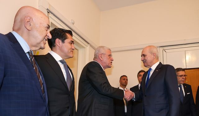 TBMM Başkanı Kurtulmuş, DEM Parti’yi ziyaret etti (2)