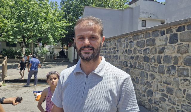 Diyarbakır’da çocukların süs havuzunda tehlikeli serinliği
