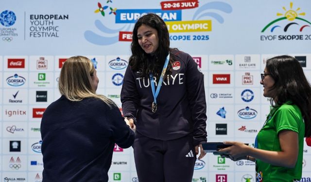 Ezginur Türkmen, Avrupa Gençlik Olimpik Yaz Festivalinde altın madalya kazandı