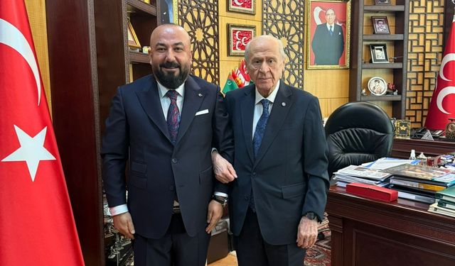 İş insanı Tahsin Çimen, Devlet Bahçeli'yi ziyaret etti