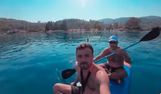 Muğla’da kürek sörfü yapan 2 kişiden 1'i kayıp; olay öncesi kamerada