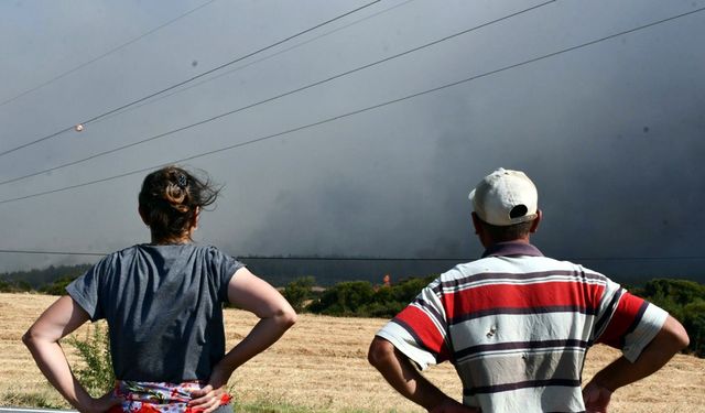 Tekirdağ'da orman yangını 2'nci gününde/ Ek fotoğraflar