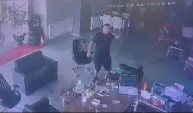 8 yaşındaki Ege'nin ağır yaralandığı oto galeriye saldırı kamerada