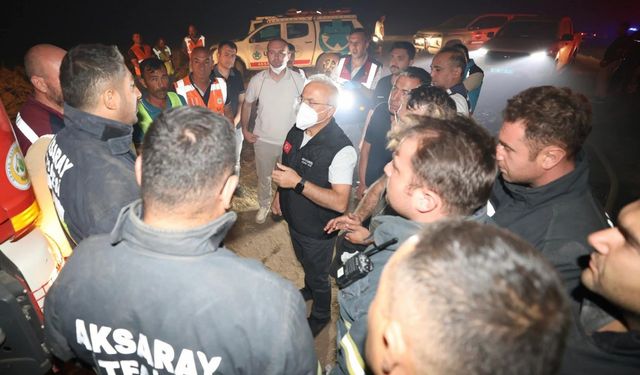 Aksaray'da orman yangını (2)