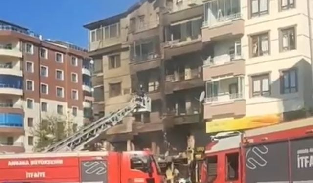 Ankara'da avizecideki yangın zarara yol açtı