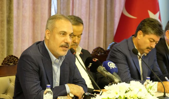 Bakan Fidan: Bir numaralı hedefimiz, bölgede istikrarı ve huzuru sağlamak