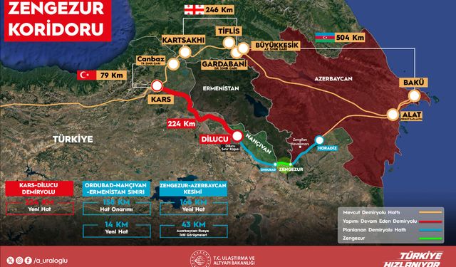 Bakan Uraloğlu: Kars-Iğdır-Aralık-Dilucu demir yolu hattı, 110 milyar liraya inşa edilecek