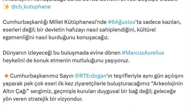 Bakanlık: Arkeoloji alanında Cumhuriyet tarihinin en iddiaları buluşmalarından biri gerçekleştirilecek