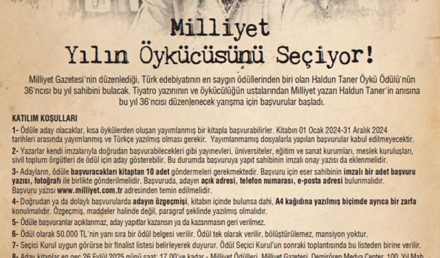 Haldun Taner Öykü Ödülü Yarışması yılın öykücüsünü seçiyor